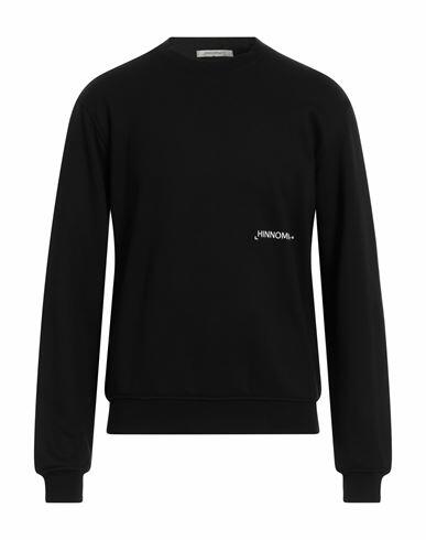 Hinnominate Man Sweatshirt Black Cotton, Elastane Cover