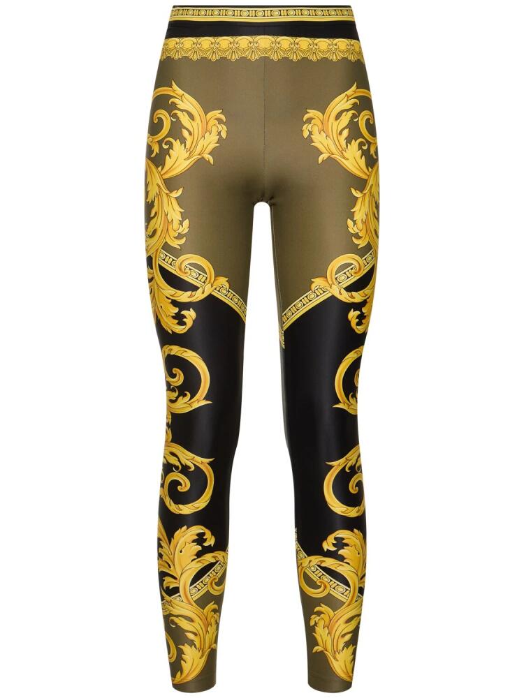 VERSACE Baroque Print Lycra Leggings Cover