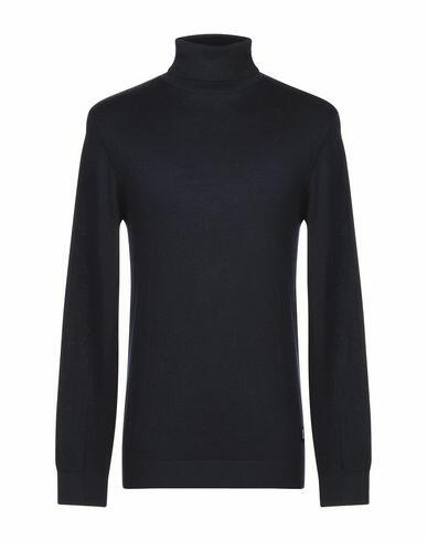 Jack & Jones Man Turtleneck Midnight blue Cotton, Nylon, Viscose Cover