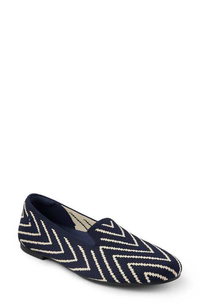 VIVAIA Audrey Knit Flat in Navy V-Print Cover