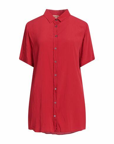 N°21 Woman Shirt Red Acetate, Silk Cover