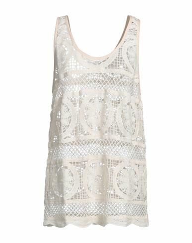 Isabelle Blanche Paris Woman Top Ivory Cotton Cover