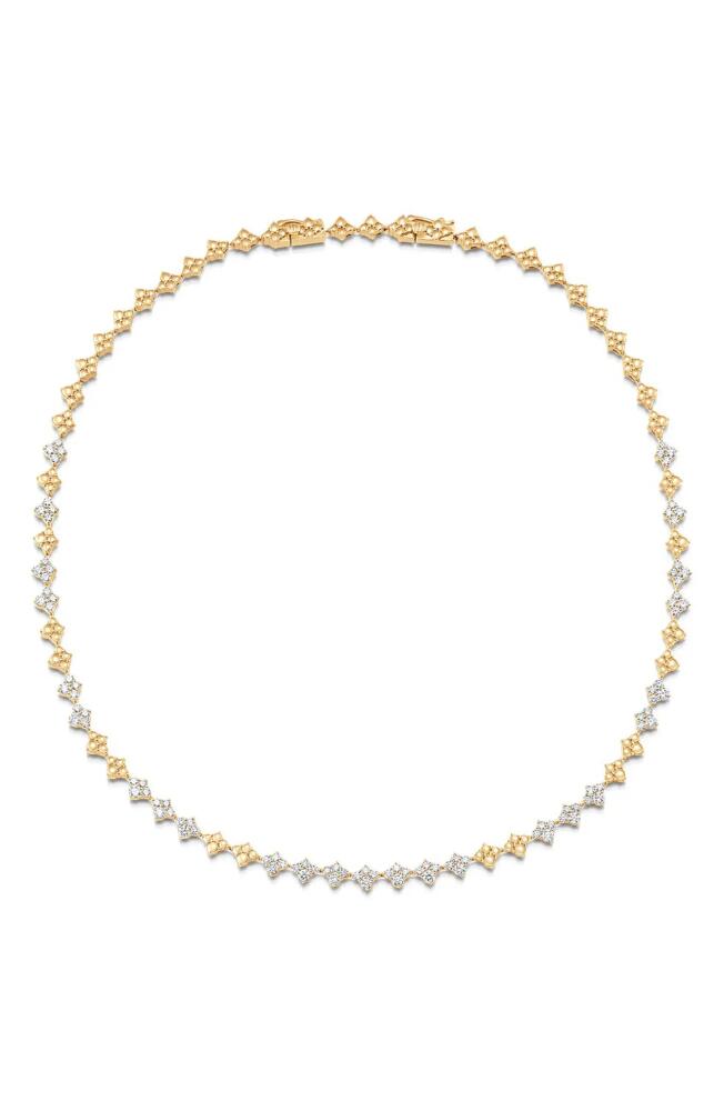 Sara Weinstock Dujour Diamond Cluster Choker in Yellow Gold/Diamond Cover