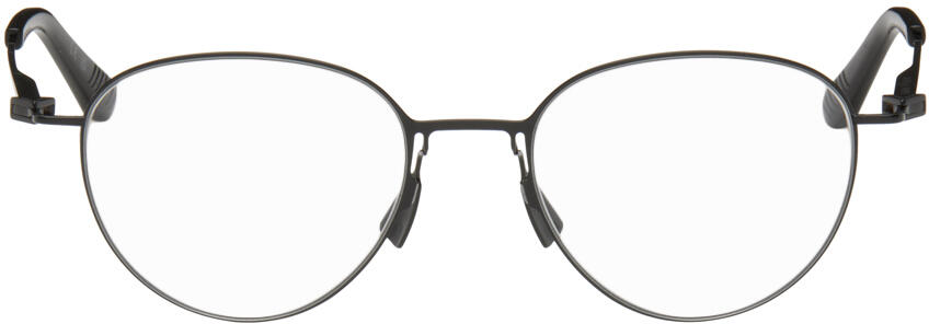 Bottega Veneta Black Round Glasses Cover