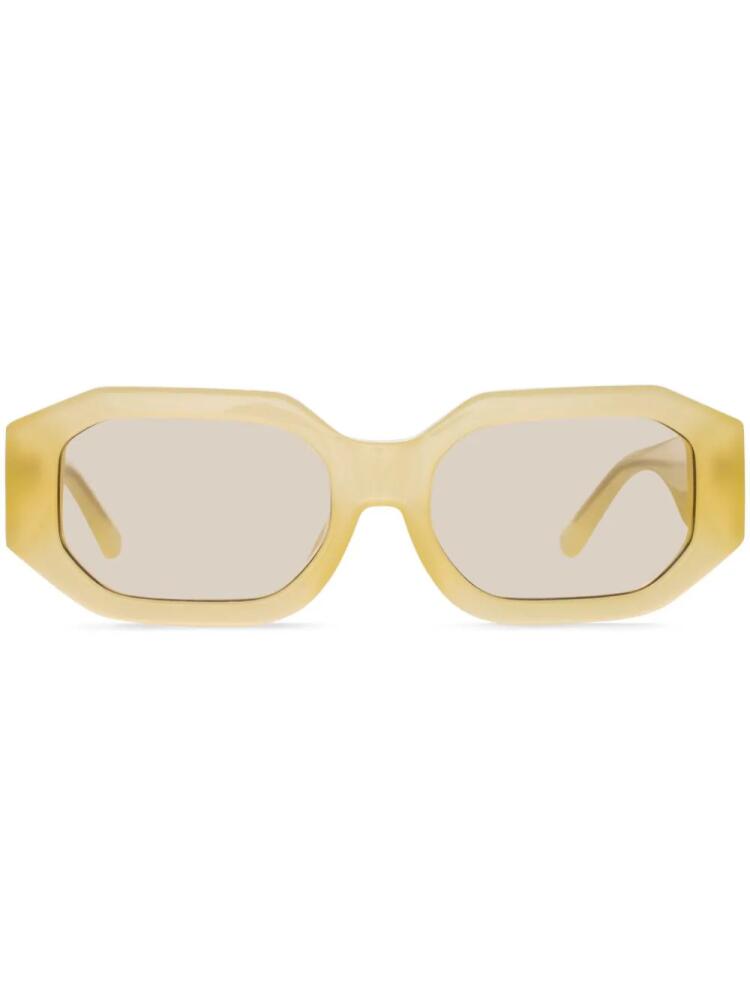 Linda Farrow Blake oval-lenses sunglasses - Yellow Cover