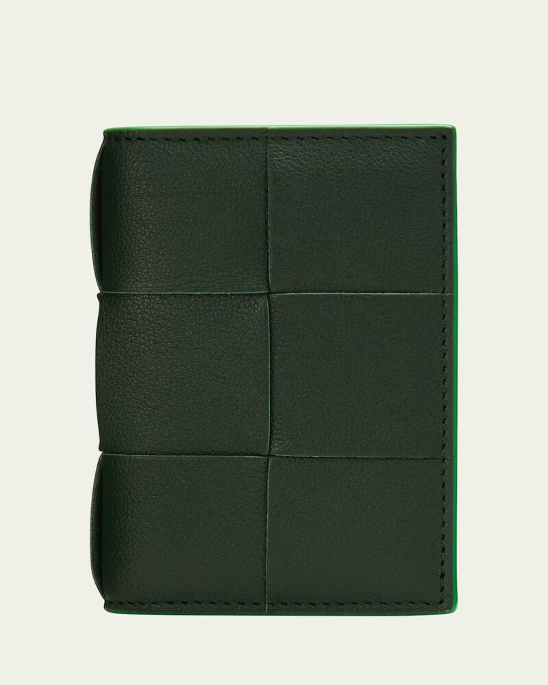 Bottega Veneta Men's Cassette Leather Flap Bifold Card Case Cover