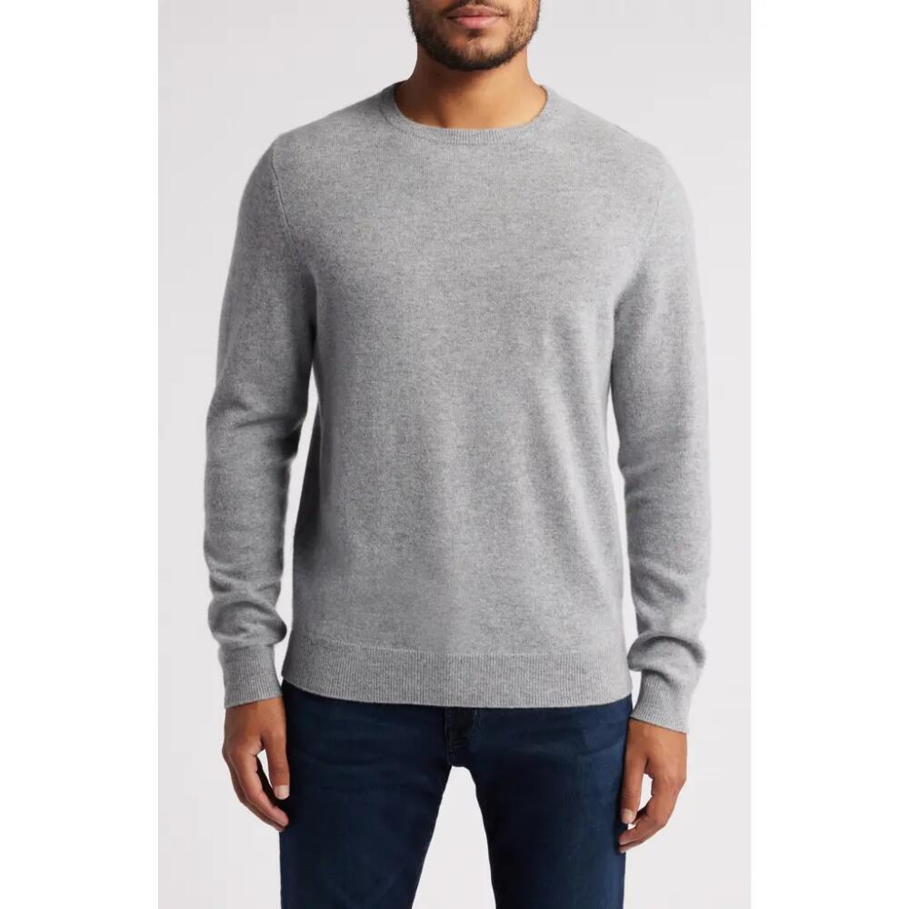 Nordstrom Cashmere Crewneck Sweater in Grey Heather Cover