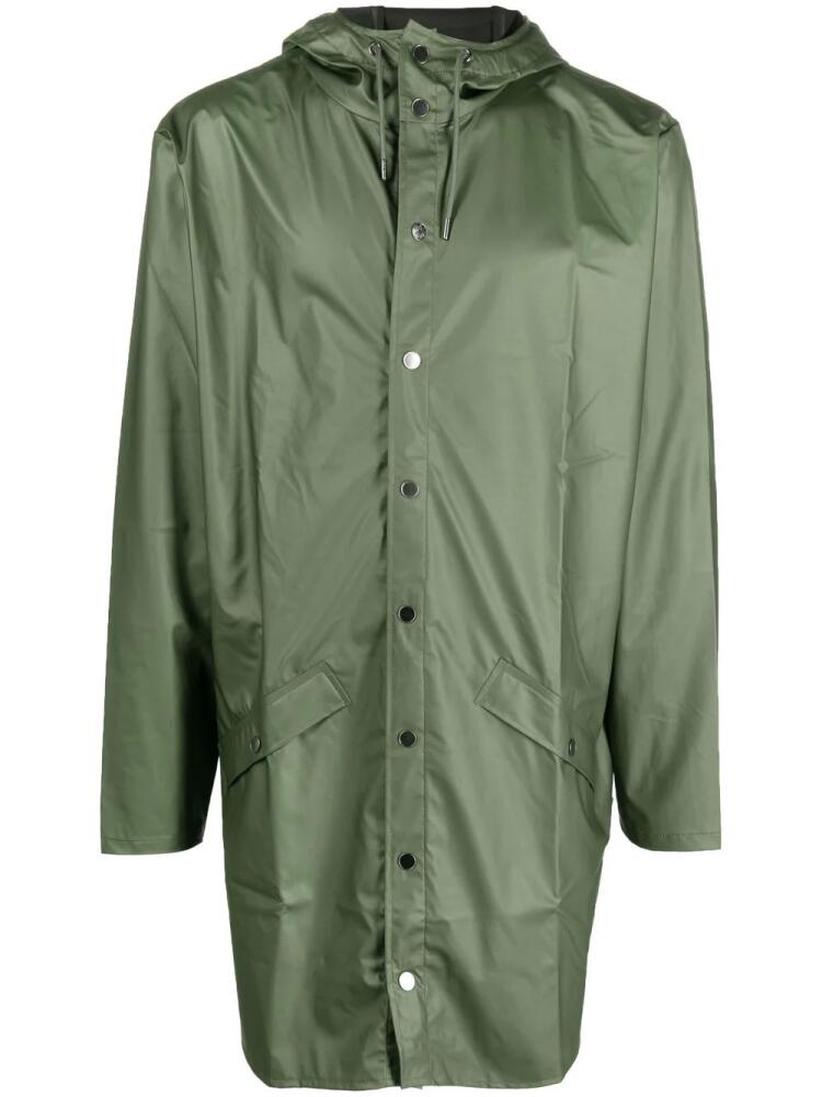 Rains drawstring hood raincoat - Green Cover