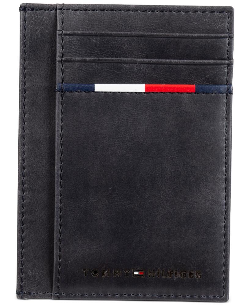 Tommy Hilfiger Men's Rfid Extra Capacity Getaway Wallet - Navy Cover