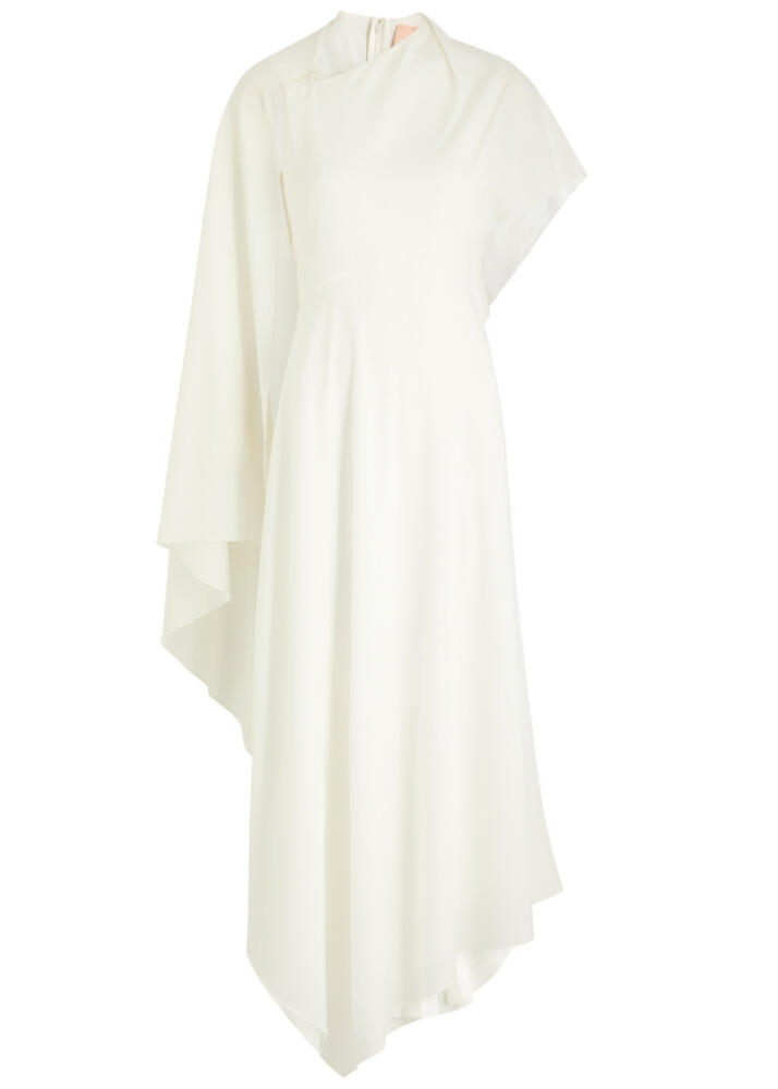 Roksanda Pascale Cape-effect Draped Maxi Dress - Ivory Cover