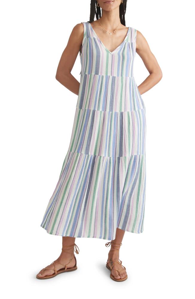 Marine Layer Corrine Stripe Maxi Sundress in Multi Cool Stripe Cover