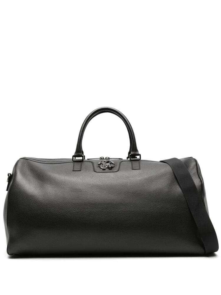 Roberto Cavalli RC-plaque leather holdall bag - Black Cover