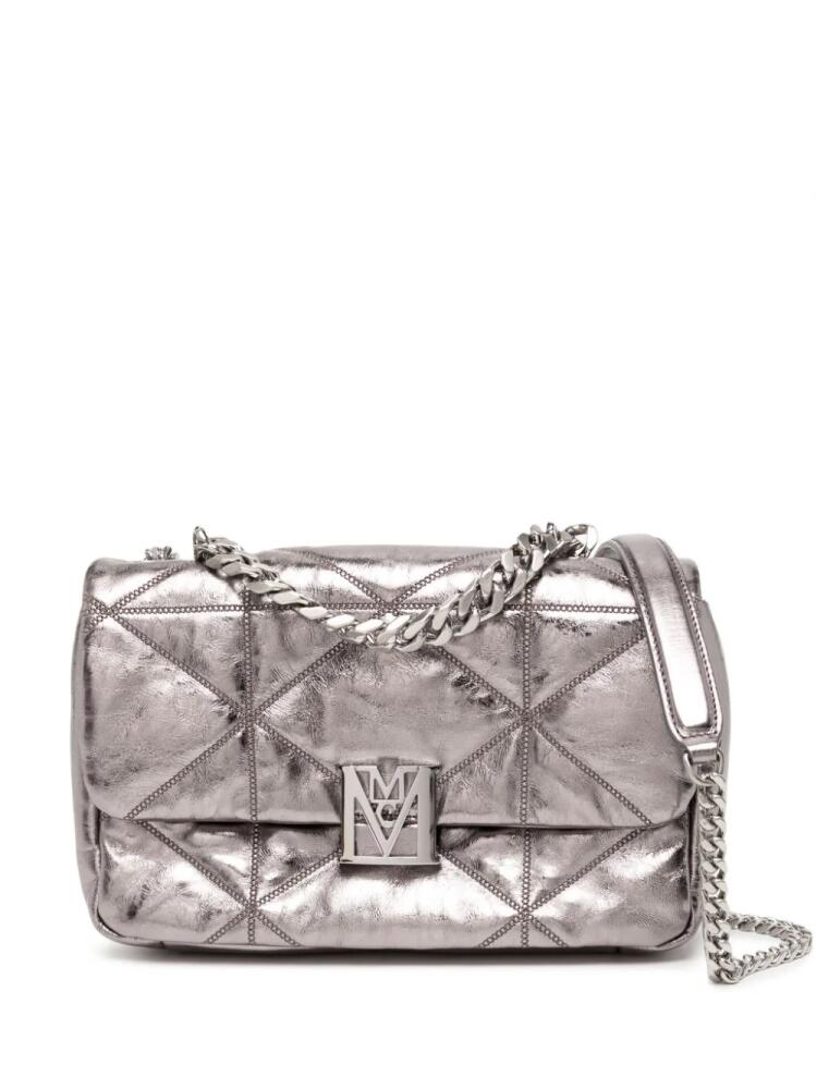 MCM mini Travia quilted shoulder bag - Metallic Cover