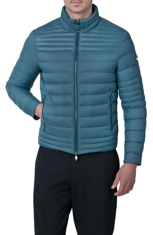 The Recycled Planet Company Emory Water Resistant Down Recycled Nylon Puffer Jacket in Dark Sea Cover