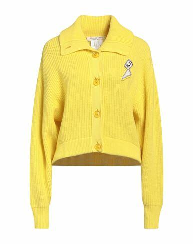 Philosophy Di Lorenzo Serafini Woman Cardigan Yellow Virgin Wool, Cashmere, Acrylic, Wool Cover