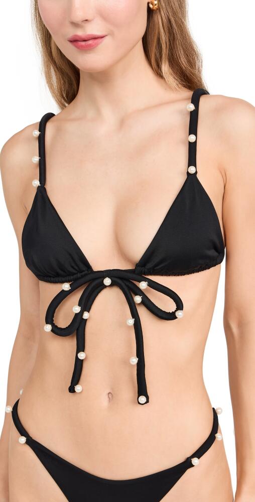 Bahia Maria Bow Bikini Top Black Cover