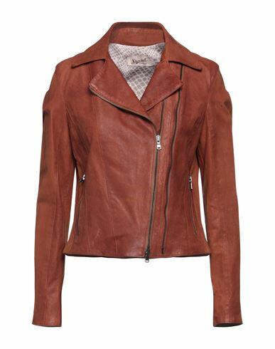 Stewart Woman Jacket Brown Soft Leather Cover