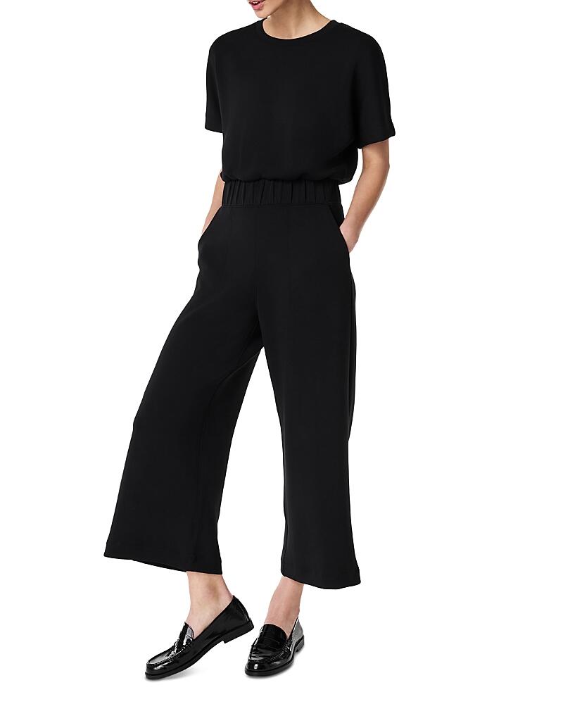 Spanx Aire Crop Wide Leg Jumpsuit Cover