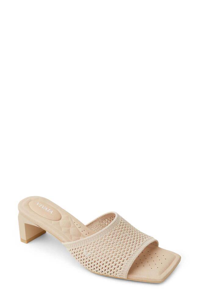 VIVAIA Juliet Pro Slide Sandal in Almond Mesh Cover