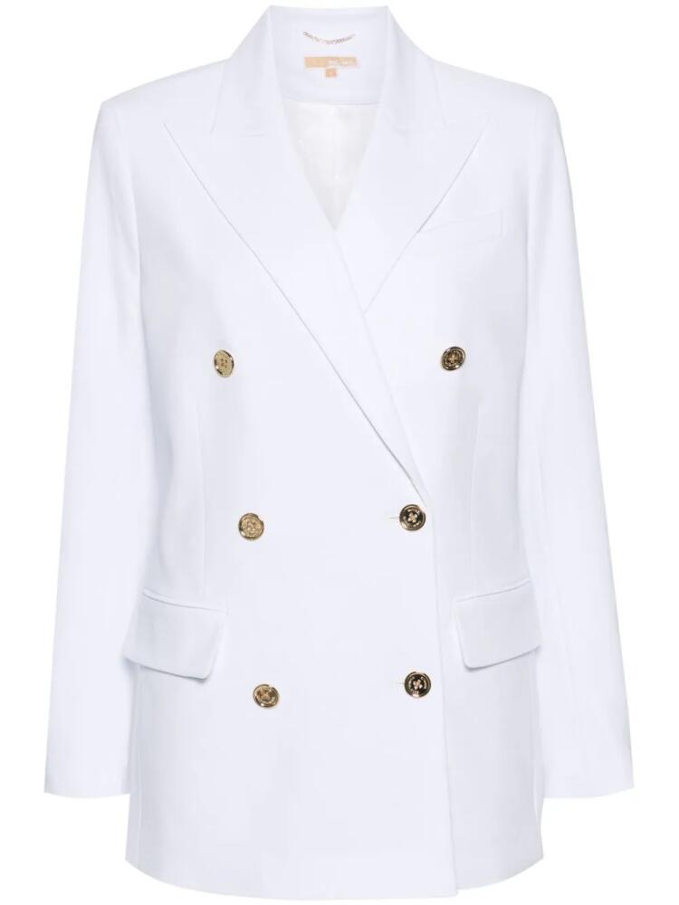 Michael Michael Kors crepe double-breasted blazer - White Cover