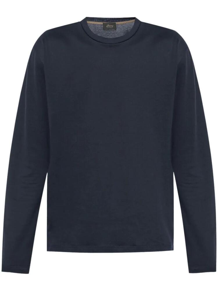 Brioni round-neck cotton T-shirt - Blue Cover