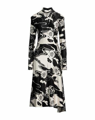 Jil Sander Woman Midi dress Black Viscose, Elastane Cover