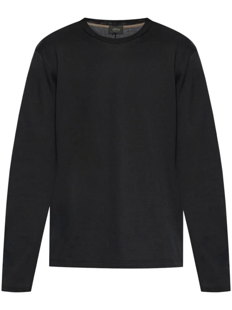 Brioni round-neck cotton T-shirt - Black Cover