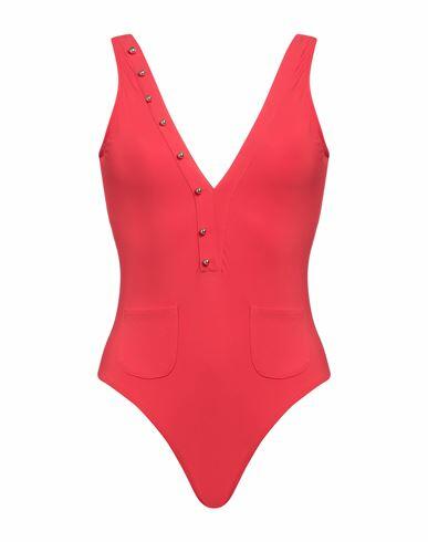 Moeva Woman One-piece swimsuit Red Polyester, Elastane Cover