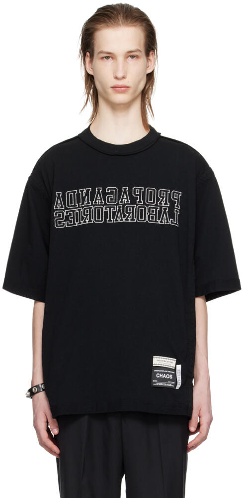 UNDERCOVER Black Embroidered T-Shirt Cover