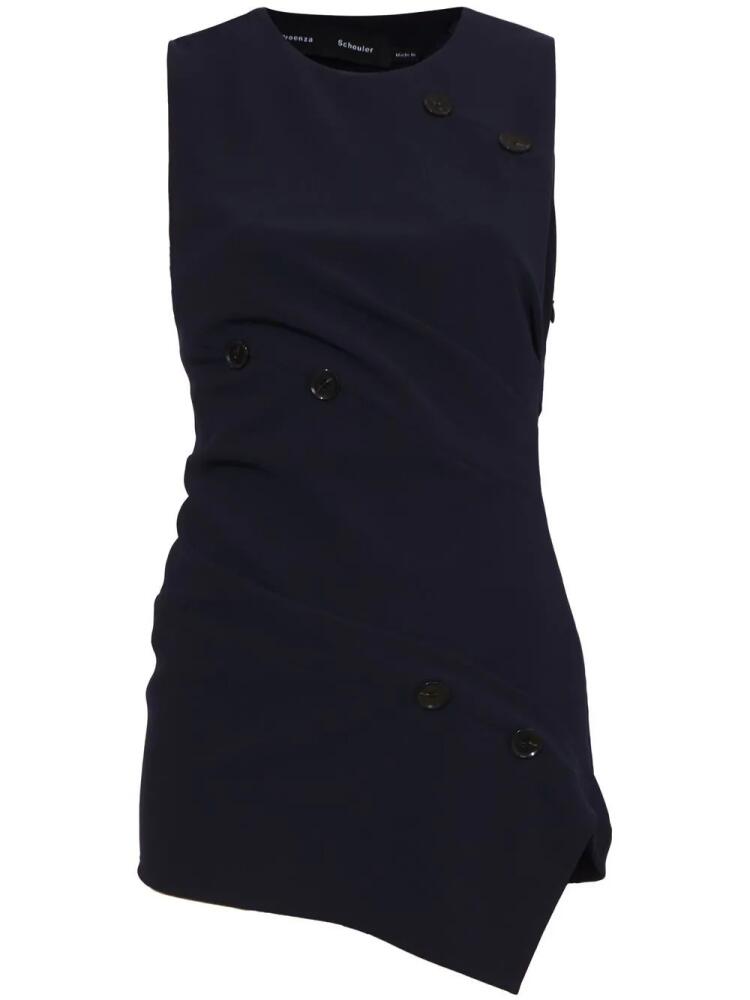 Proenza Schouler twisted-detail sleeveless blouse - Blue Cover