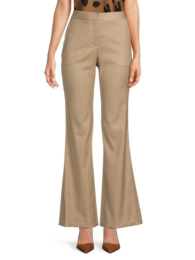 TWP Women's Bowie Wide Leg Pants - Tan Cover