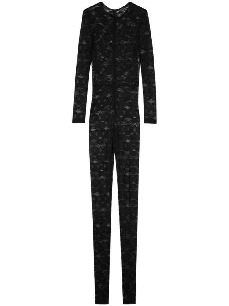 NISSA floral-lace jumpsuit - Black Cover