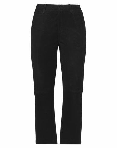 Frame Woman Pants Black Lambskin Cover