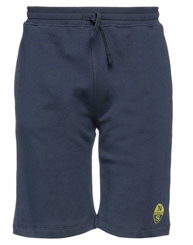 North Sails Man Shorts & Bermuda Shorts Midnight blue Cotton Cover