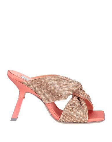 Sebastian Milano Woman Sandals Salmon pink Textile fibers Cover