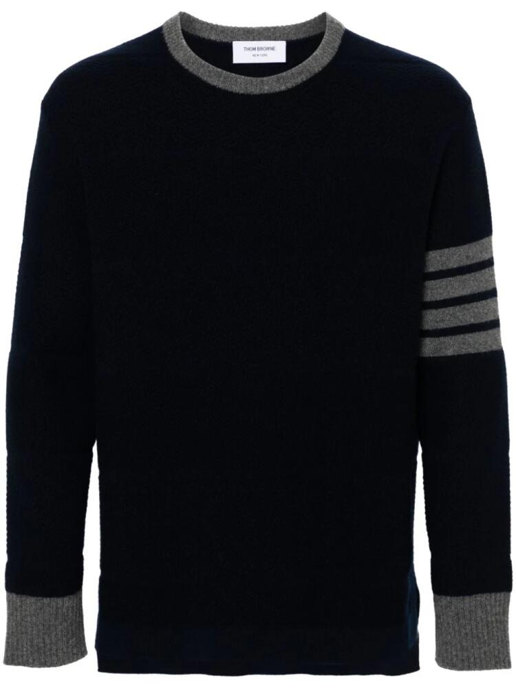 Thom Browne 4-Bar stripe wool jumper - Blue Cover