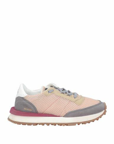 Hidnander Woman Sneakers Apricot Textile fibers Cover