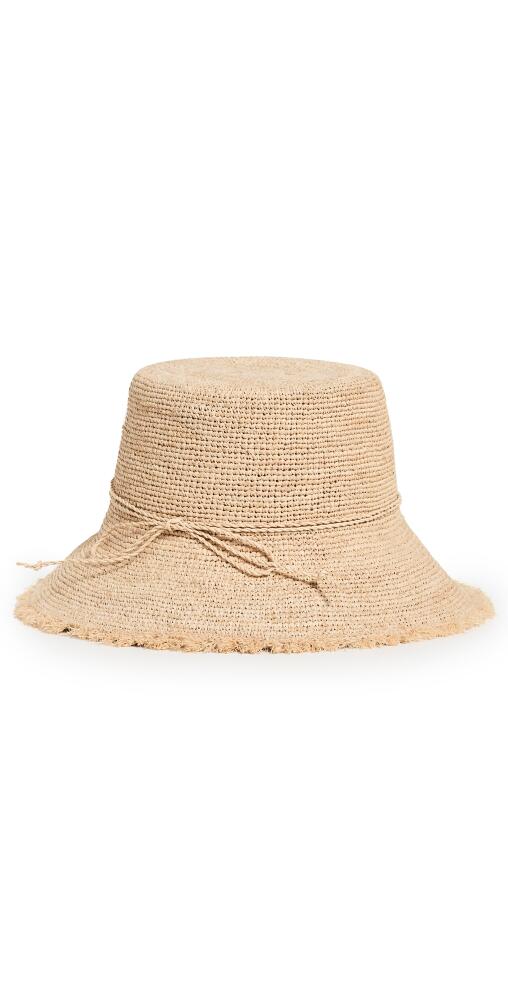 Hat Attack Packable Raffia Bucket Hat Natural Cover