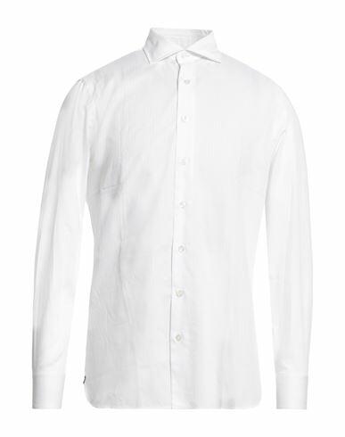 Lardini Man Shirt White Size 15 ½ Cotton Cover