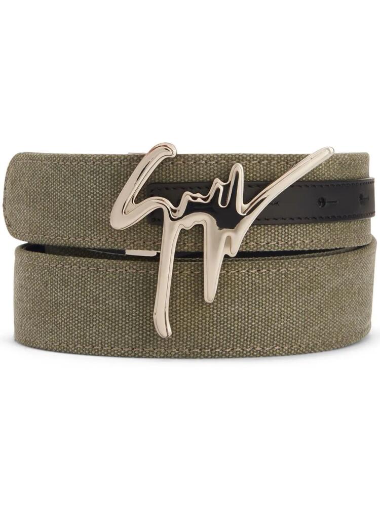 Giuseppe Zanotti Giuseppe logo-buckle belt - Green Cover