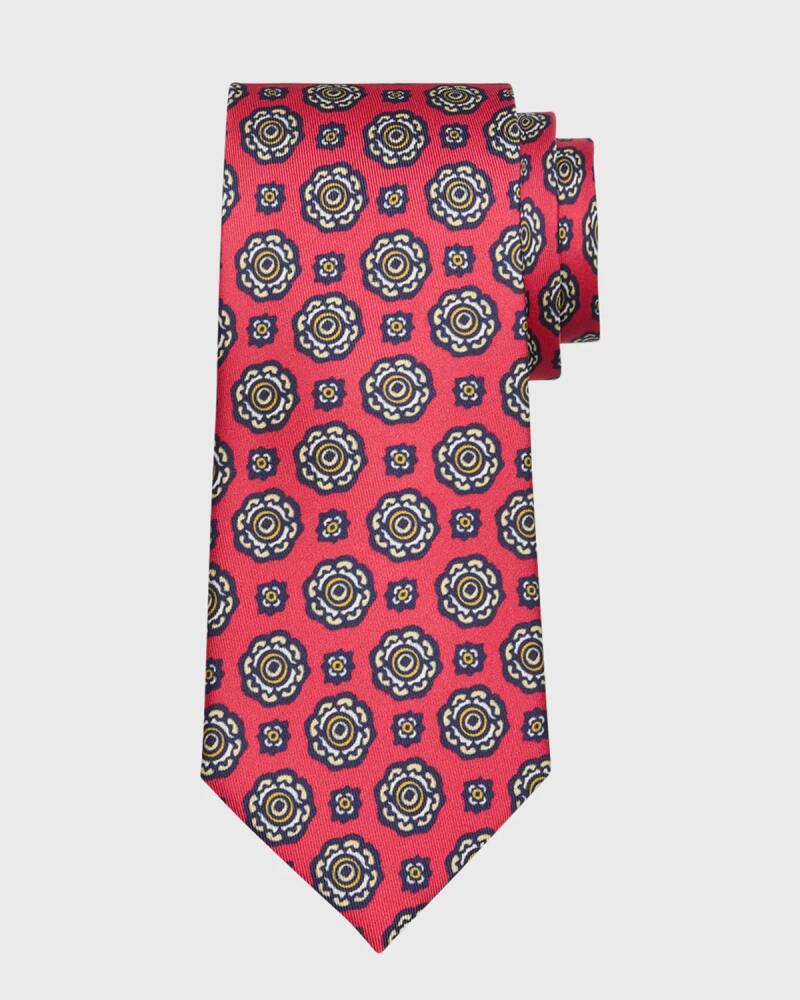 Charvet Men's Silk Medallion-Print Tie Cover