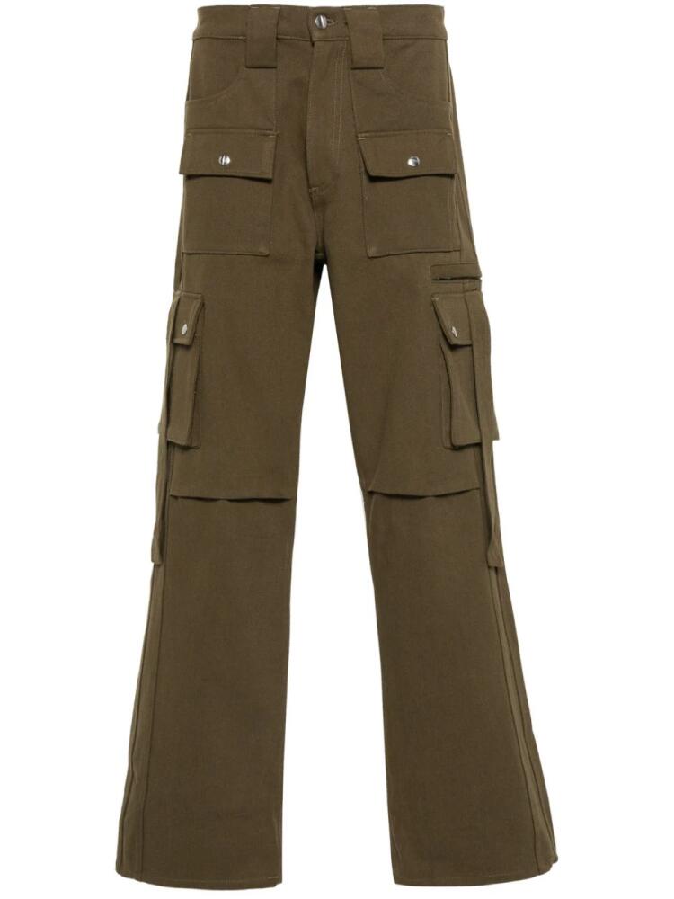 RHUDE straight-leg cargo pants - Green Cover