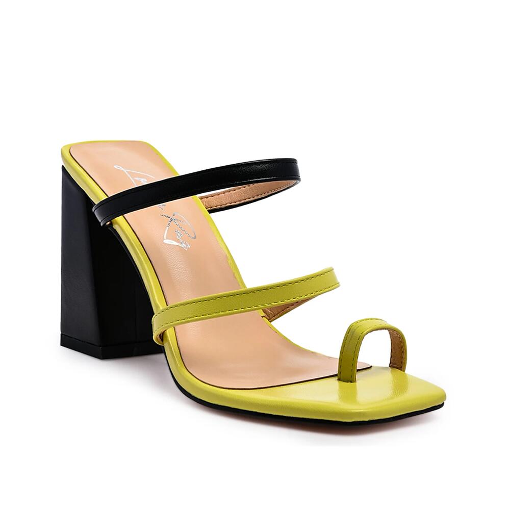 London Rag Marve Sandal | Women's | Black & Green Cover