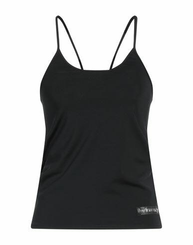 Our Legacy Woman Tank top Black Polyester, Elastane Cover