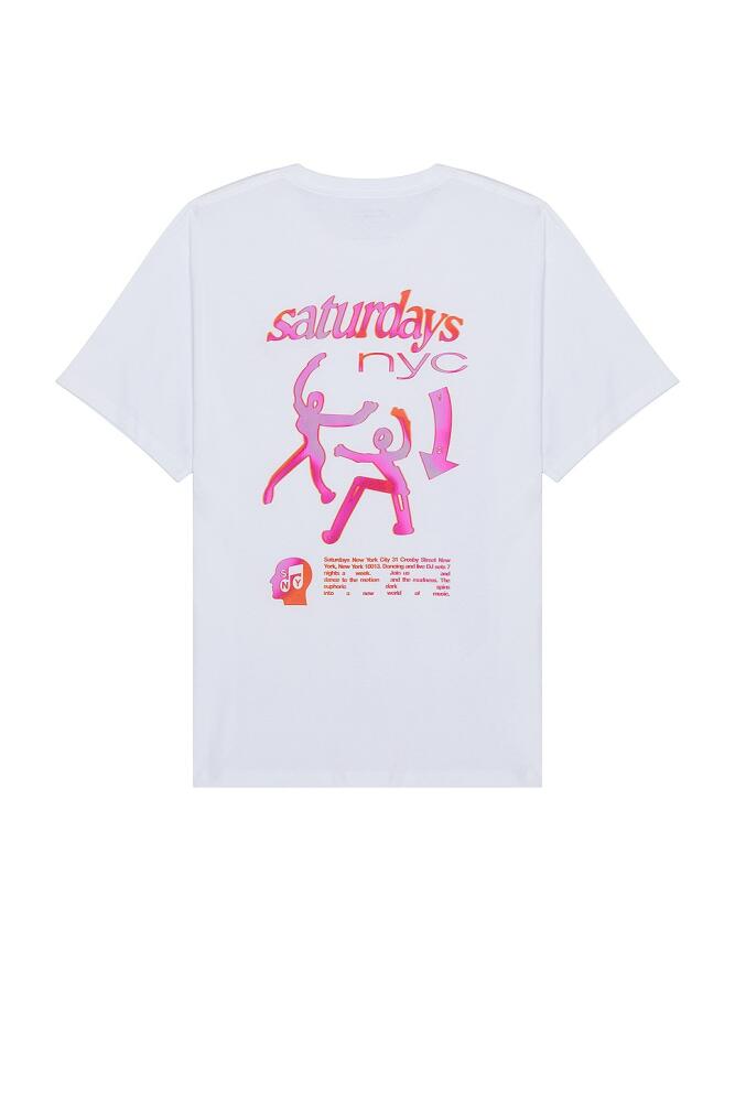 SATURDAYS NYC Movement Standard Tee in White Cover