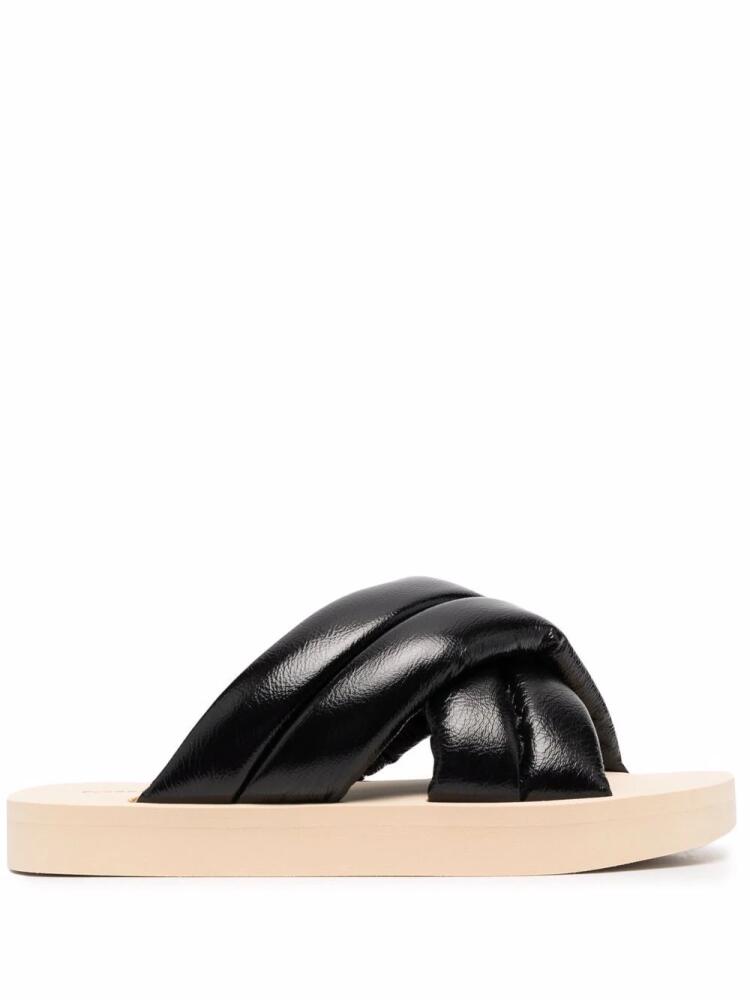 Proenza Schouler crossover slide sandals - Black Cover