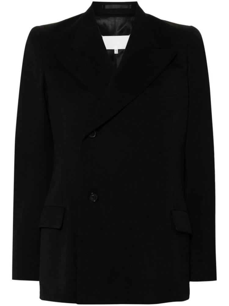 Maison Margiela off-centre wool blazer - Black Cover