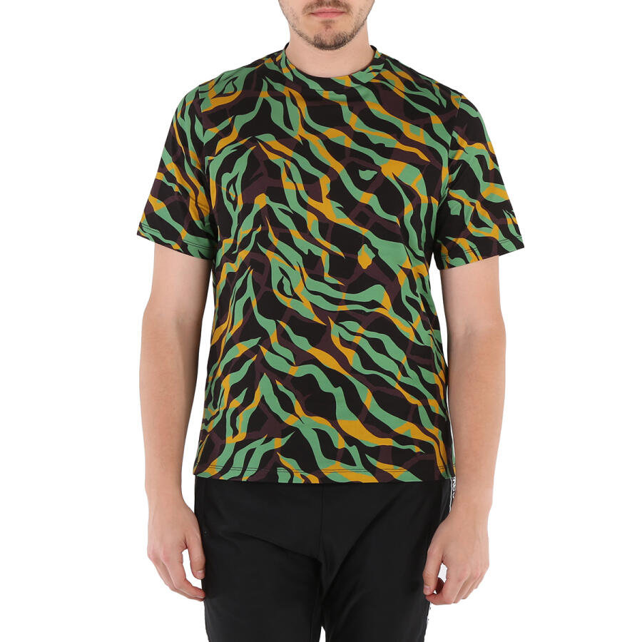 Roberto Cavalli Mens Jungle / Aragonite Tiger Twiga Print T-shirt Cover