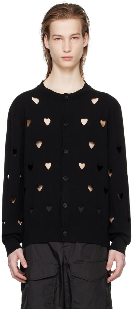 Simone Rocha Black Love Heart Cardigan Cover