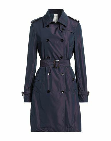 Annie P. Woman Overcoat & Trench Coat Dark purple Polyester Cover